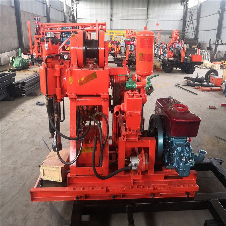 Engineering 150m Depth Core Drill Rig Hydraulic Diesel Powered